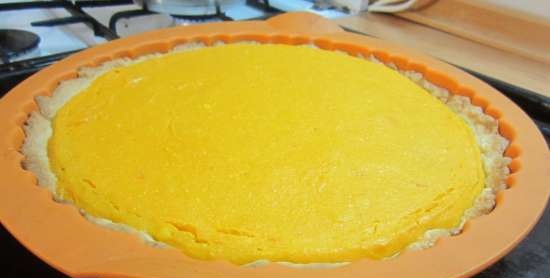 Gresskar og cottage cheese pie