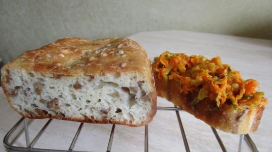 Swedish night bread Lenivka (without kneading)