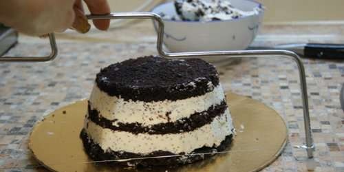 Assembling the Swing Cake