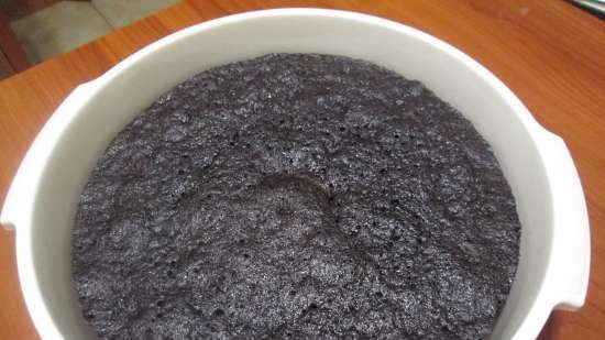 Chocolate cake in the microwave