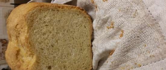 Daily white bread with live / pressed yeast in a Panasonic SD-2500 bread maker