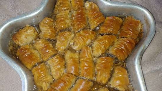 Filo deig baklava