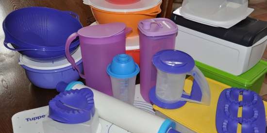 Plastmasas trauki Tupperware - atsauksmes