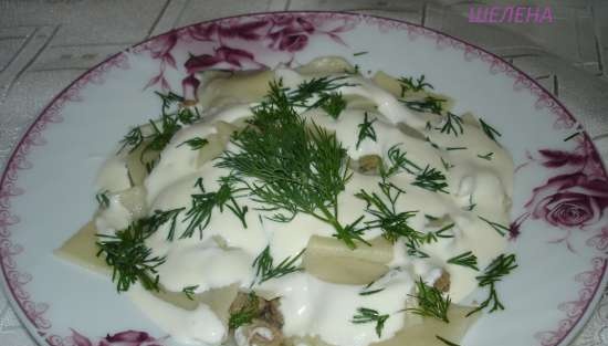 Dumplings salat (dumplings uten modellering)