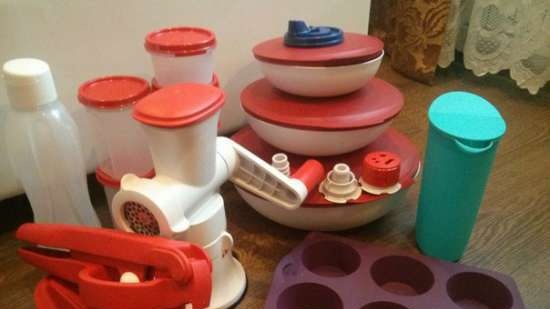 Plastmasas trauki Tupperware - atsauksmes