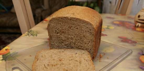 Wheat-rye bread in a bread maker (our family-proven recipe)