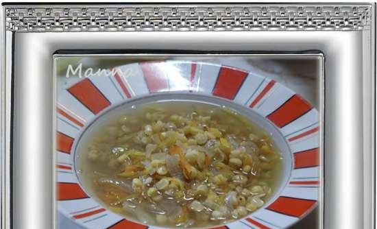 Vegetabilsk ertesuppe med spirede linser (Philips multikoker HD3197)