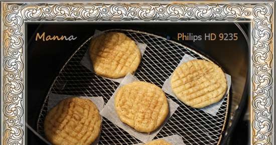 Philips Airfryer auzu pārslu kanēļa smilšu maizes cepumi HD9235