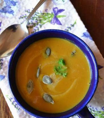 Gresskar karri suppe med kokosmelk (mager)