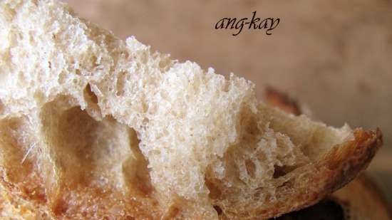 Sourdough bread with dark beer