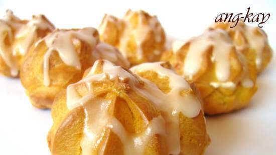 Pumpkin profiteroles