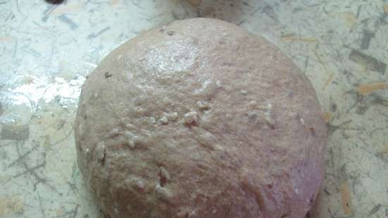 Dessert whole grain bread with honey and seeds