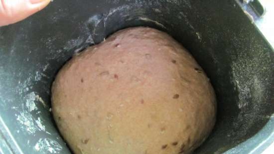 Dessert whole grain bread with honey and seeds