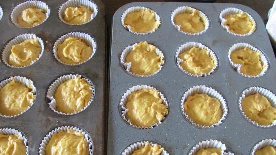 Ķirbju-burkānu cupcakes