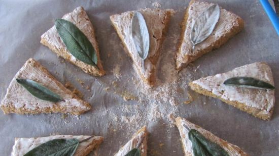 Pumpkin Whole Grain Scones with Sage