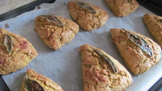 Pumpkin Whole Grain Scones with Sage