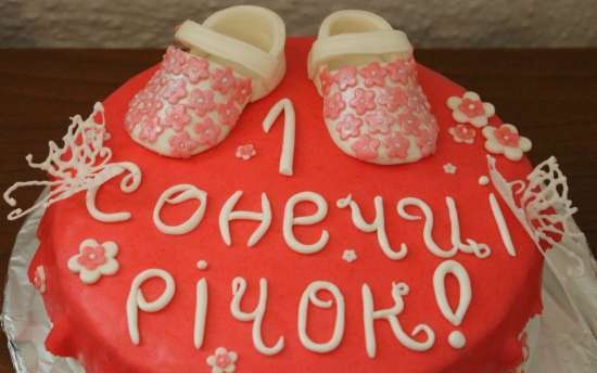 Cakes for birth, baptism, year (not numbers)