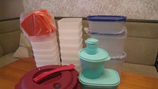 Plastmasas trauki Tupperware - atsauksmes