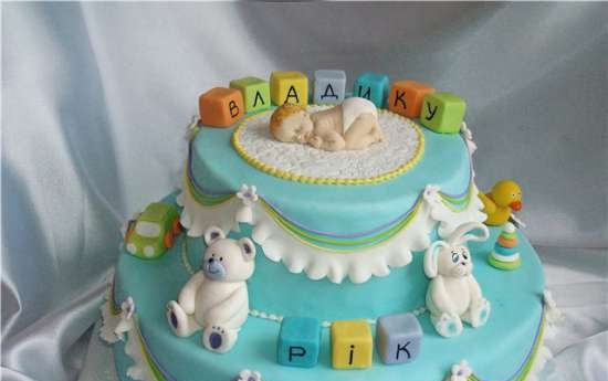 Children's cakes (with mastic children from moldov)