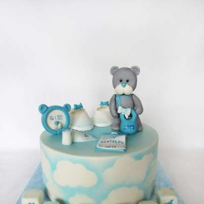 Cakes for birth, baptism, year (not numbers)