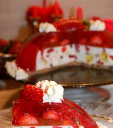 Ostekake Strawberry Dome