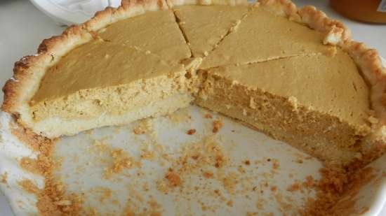 Gresskar og cottage cheese pie