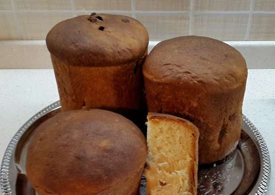 Kulich ar Myasoedovskaya krāsnī (meistarklase)