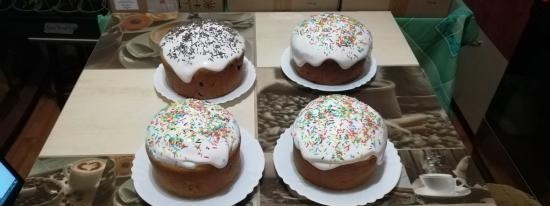 Kulich med Myasoedovskaya i ovnen (mesterklasse)