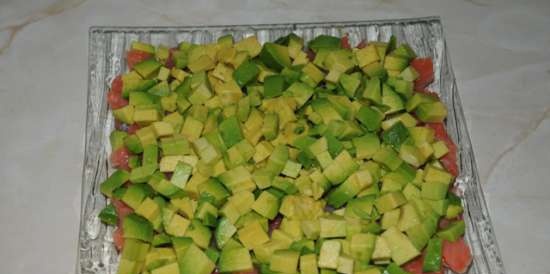 Salmon and avocado salad