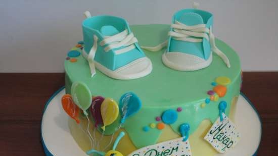 Cakes for birth, baptism, year (not numbers)