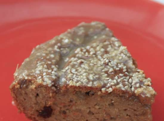 Høstostkake med epler og karamellsaus