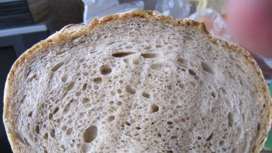 Kopējā saldskābmaize (Pane Comune con Lievito Madre)