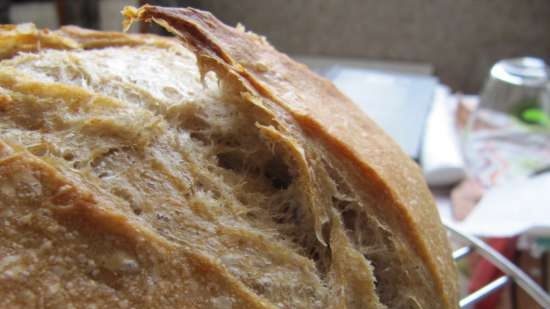 Sourdough bread with dark beer