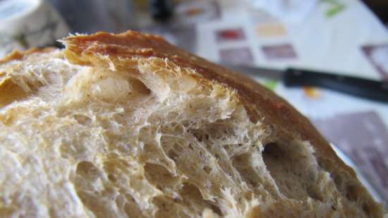 Sourdough bread with dark beer