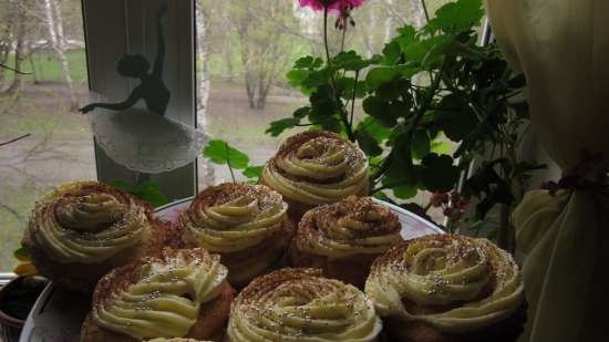 Cupcakes Baltās Rozes (Tiramisu garša)