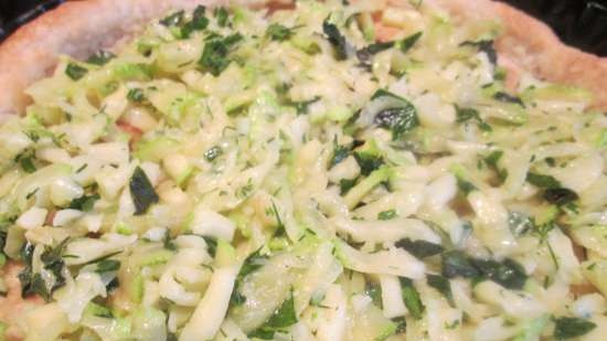 Courgette med mynte og geitost