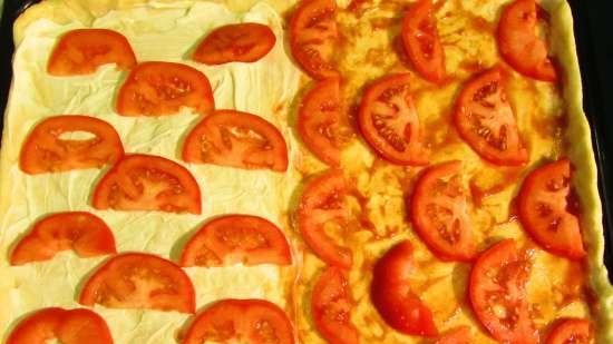 Nhân đôi một chiếc bánh pizza trên bột không có men kem chua