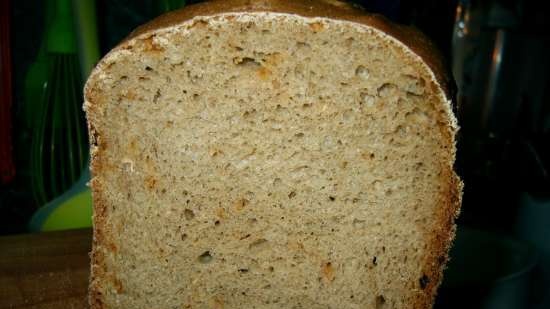 Wheat-rye bread with whole grain flour Peasant