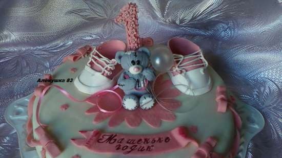 Cakes for birth, baptism, year (not numbers)