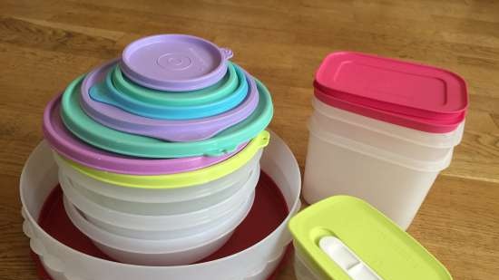 Plastfat Tupperware - anmeldelser