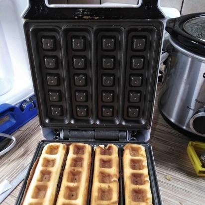 Curd vafler fra I. Lazerson i et vaffeljern Gfgrill GF-020 Waffle Pro