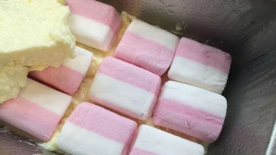 Ostemasse gryte med marshmallows