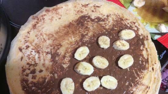 לביבות עם נוטלה ובננות (Bananen-Nutella-Pfannkuchen)