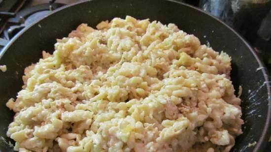 Spaetzle (Spetzle). יסודות בישול.