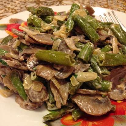 Salad đậu xanh nấm