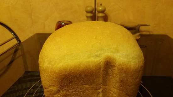 Daily white bread with live / pressed yeast in a Panasonic SD-2500 bread maker