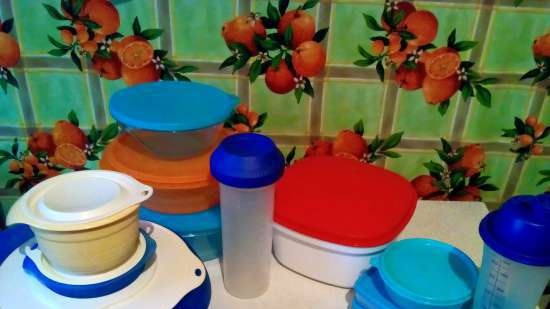 Plastmasas trauki Tupperware - atsauksmes