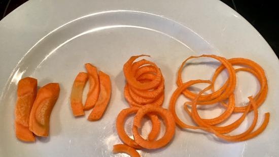 Veggie bullet 3 i 1: spiralizer, grønnsaksskjærer, skiver