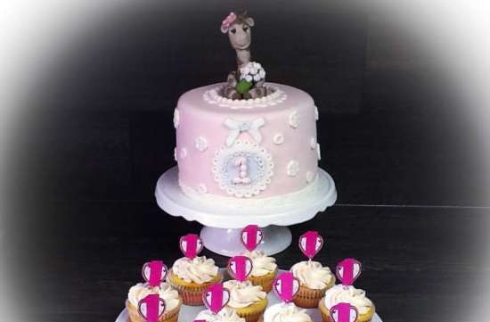 Cakes for birth, baptism, year (not numbers)