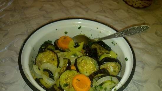 Pickled eggplants